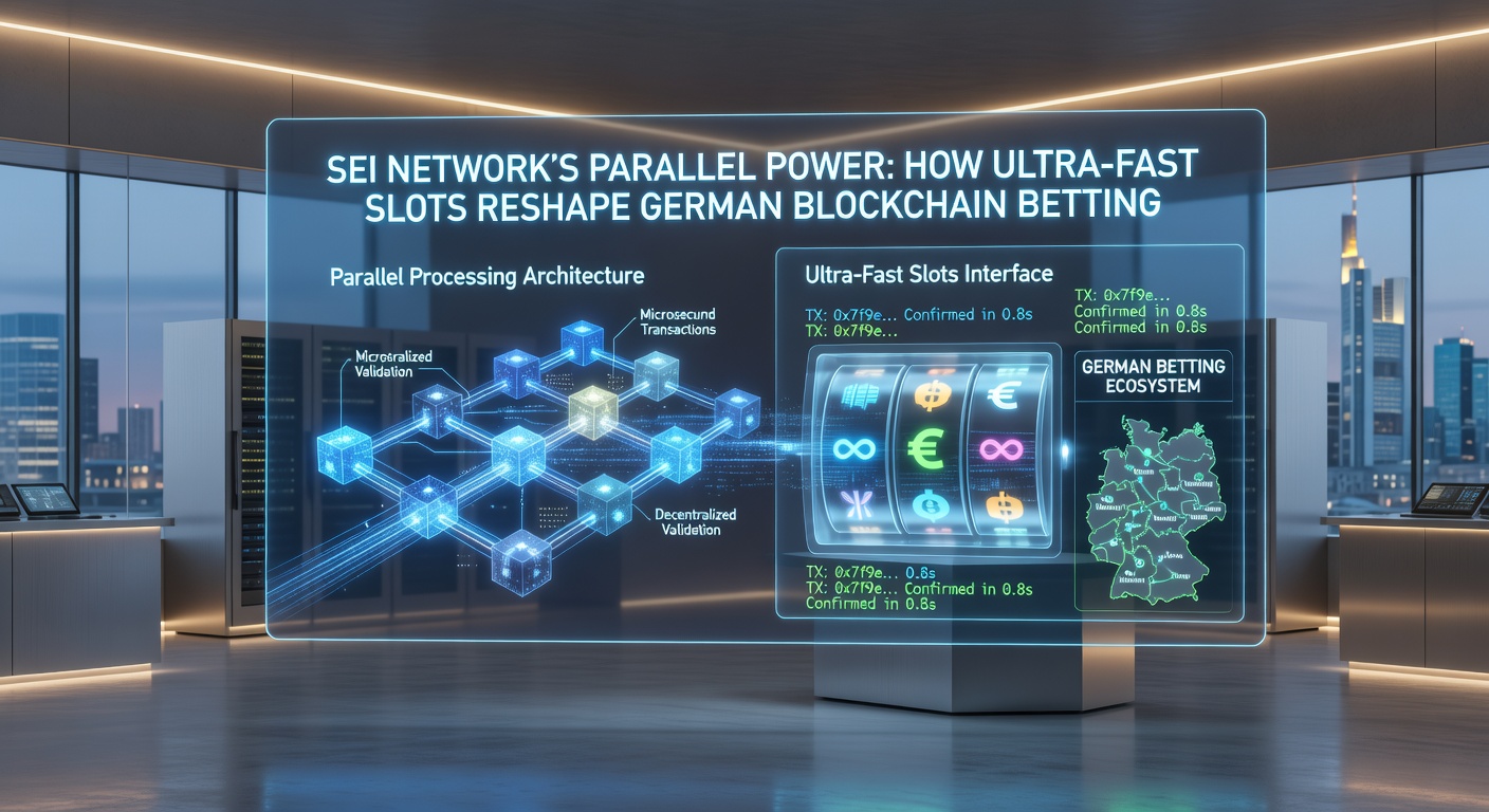 Screenshot eines Ultra-Fast-Slot-Spiels auf Sei Network, das hohe Multiplikatoren und blitzschnelle Auszahlungen in einem deutschen Blockchain-Casino zeigt