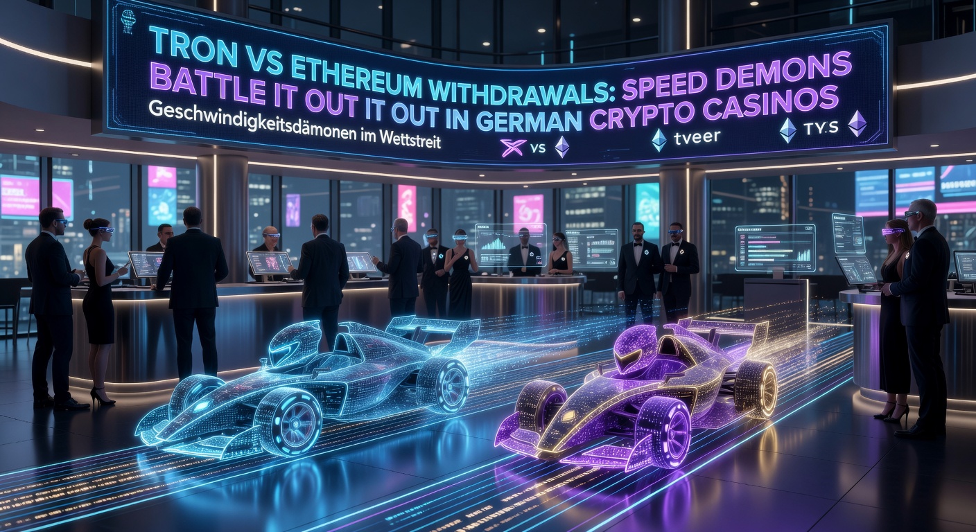 Detaillierter Chart-Vergleich der Auszahlungszeiten von Tron und Ethereum in realen Casino-Transaktionen